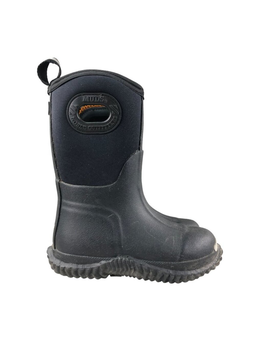 Noble Outfitters Kid's Size 10 Muds High Black Waterproof Pull-On Rain Boots